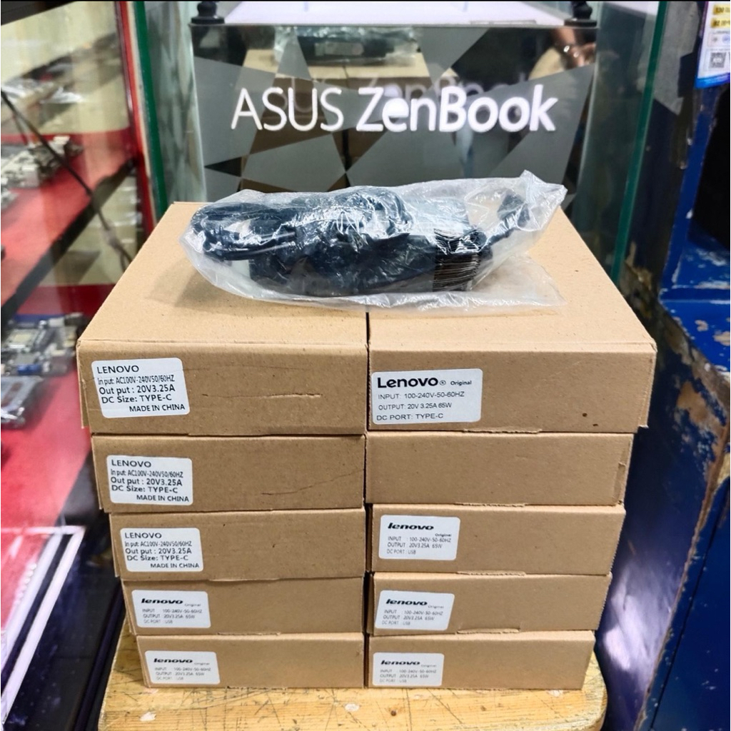 ADAPTOR LENOVO 65W NOTEBOOK/AIO MINI PC