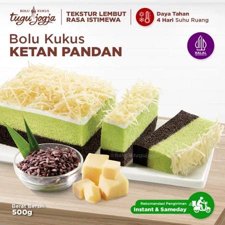 Bolu Kukus Tugu Jogja Ketan Pandan - Reguler Pack