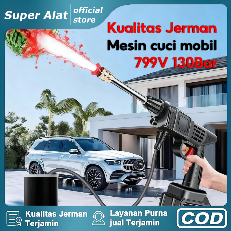 Super Alat Jet Cleaner Mesin Cuci Motor Portable Jet Alat Cuci Motor Cuci Mobil Baterai