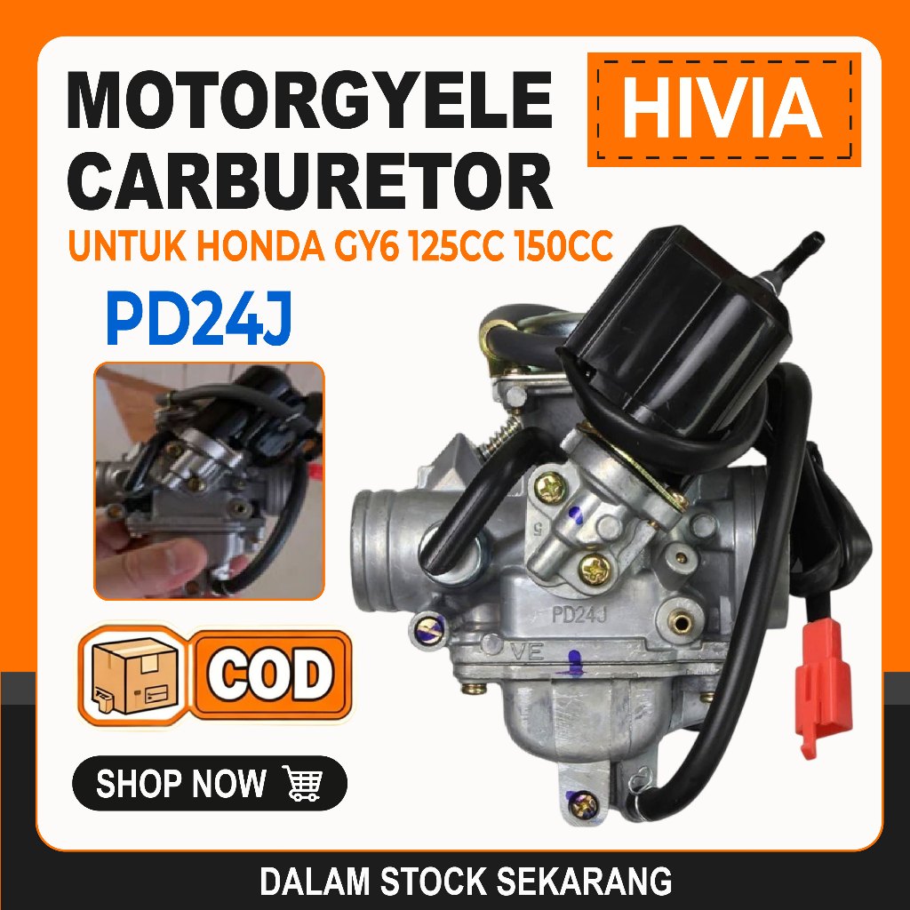 PD24J Karburator Cocok Untuk Model Kendaraan Kymco, Haomai ATV, Mobil Pasir, Sepeda Motor Motorcycle