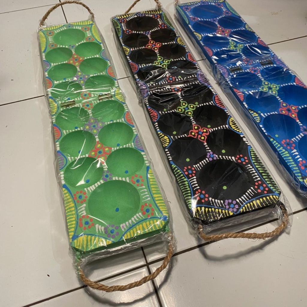 Congklak kayu mainan anak tradisional
