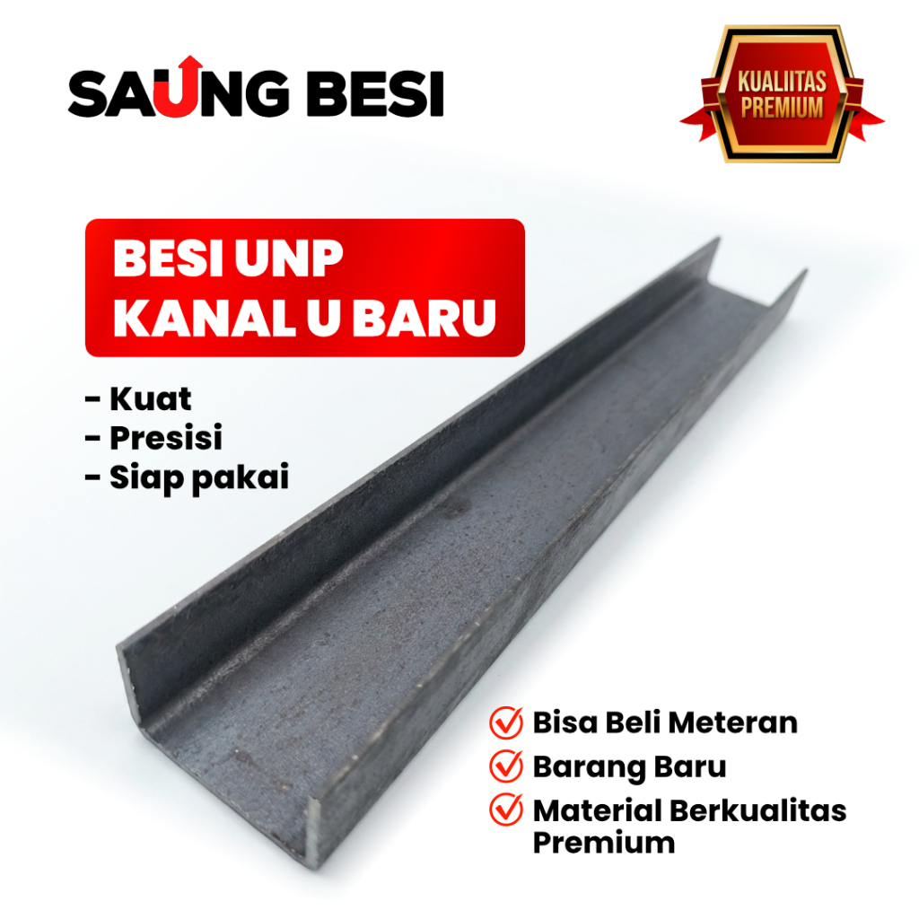 Besi Kanal U UNP 10 Per 1 Meter Barang Baru