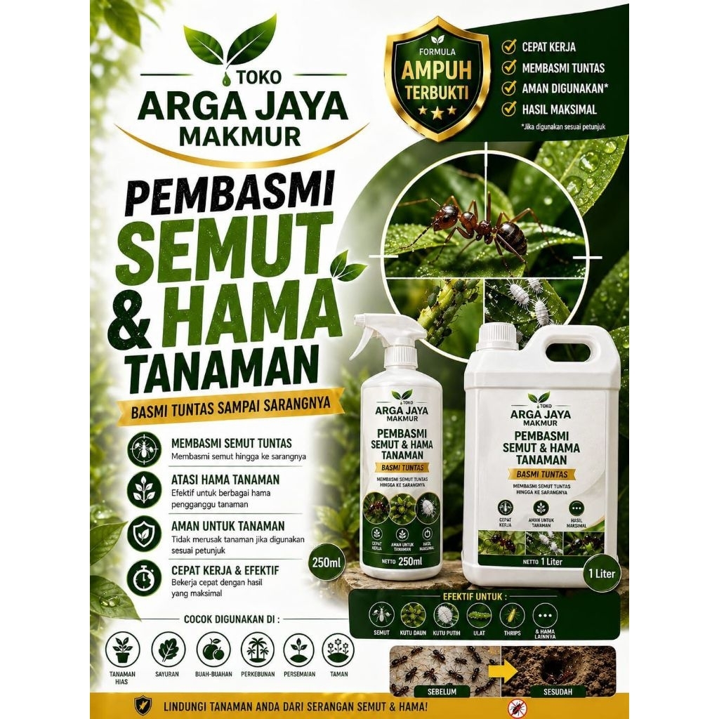 PEMBASMI SEMUT DAN HAMA TANAMAN