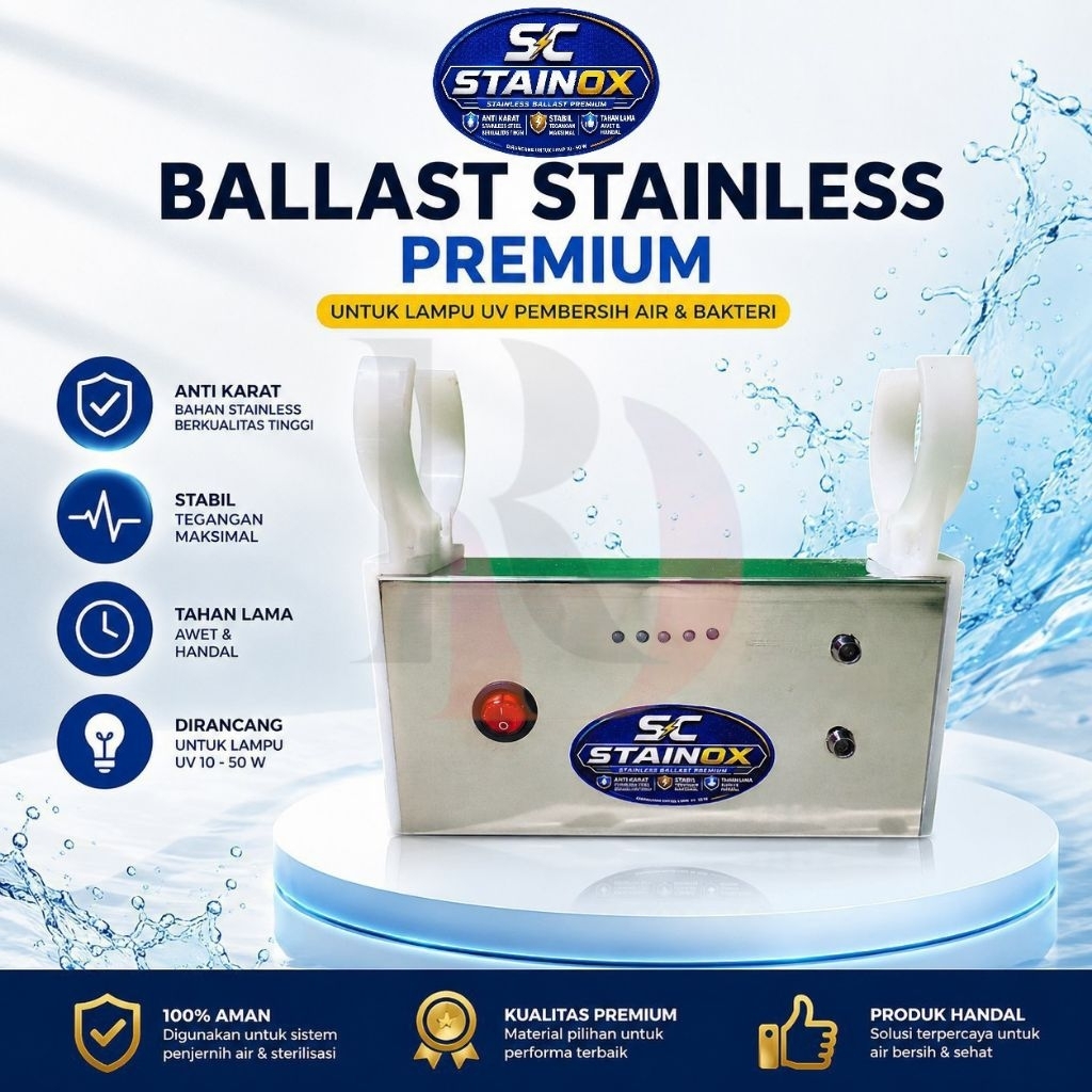 Ballast UV Sterilizer 2 Arah 30-50 Watt dengan Indikator Warna
