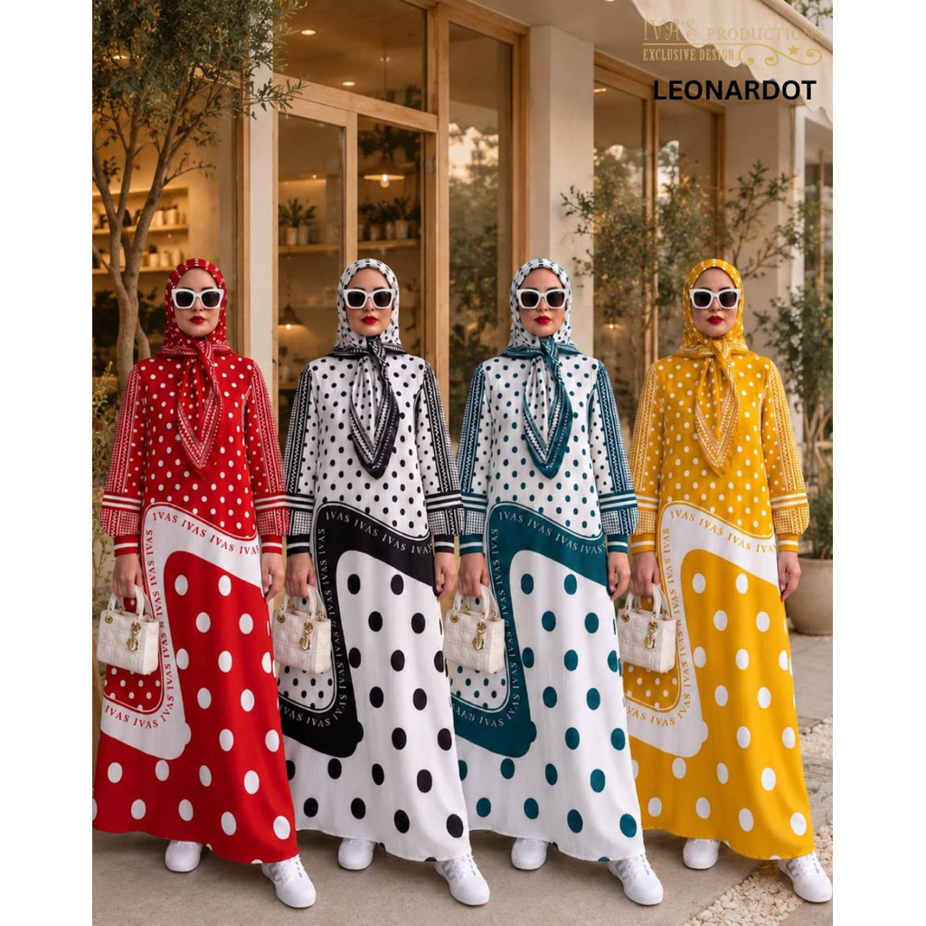 LENARADOT SET SERIES BY IVAS PRODUCTION SYARI GAMIS SETT SCRAFT TERBARU / GAMIS SYARI LEONARDOT SETT