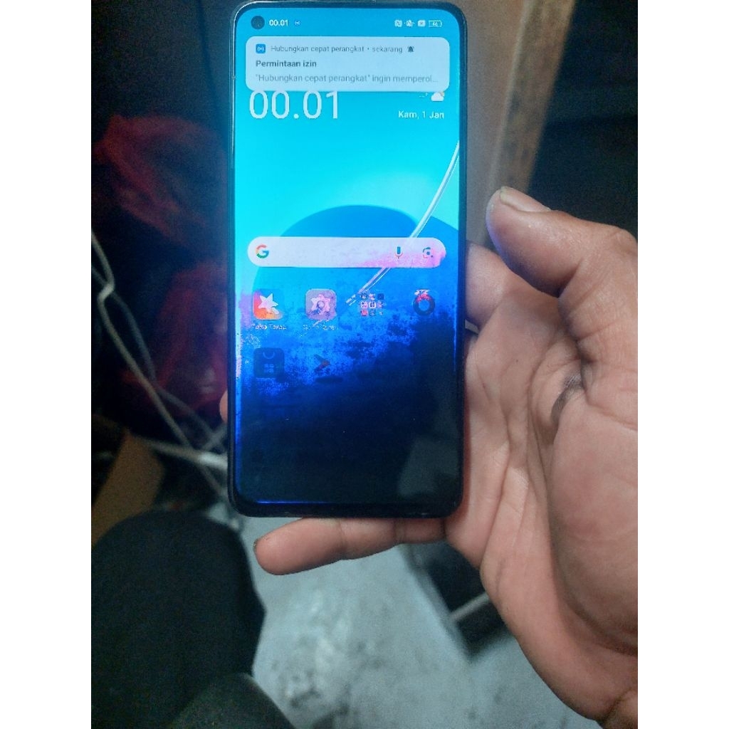 lcd copotan ori reno 6. jamin normal minus bagian bawah luntur