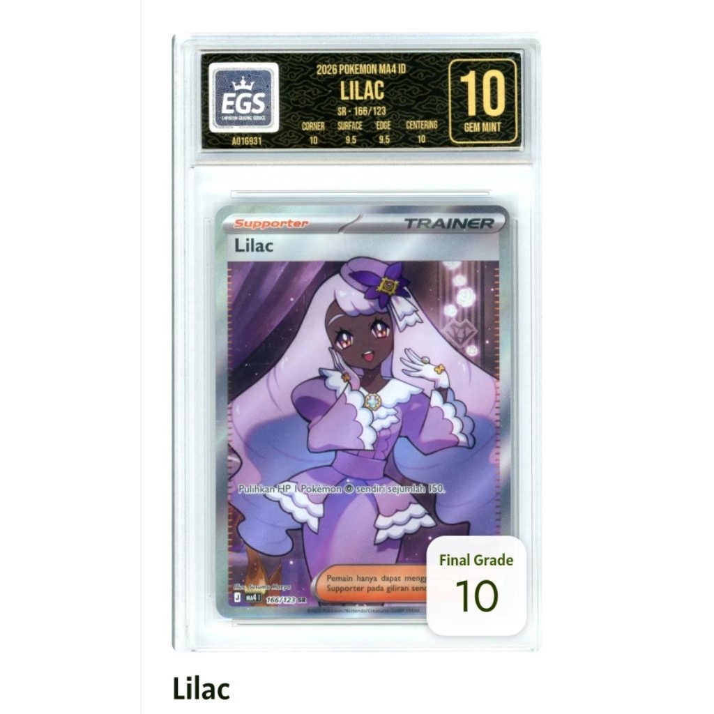 pokemon tcg card (slab egs) Lilac - indo