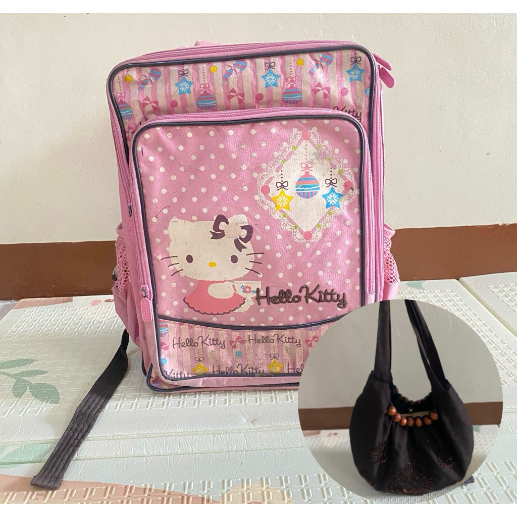 Backpack Hello Kitty Adinata • Tas Sekolah Hello Kitty Adinata • Tas Sekolah Anak Perempuan