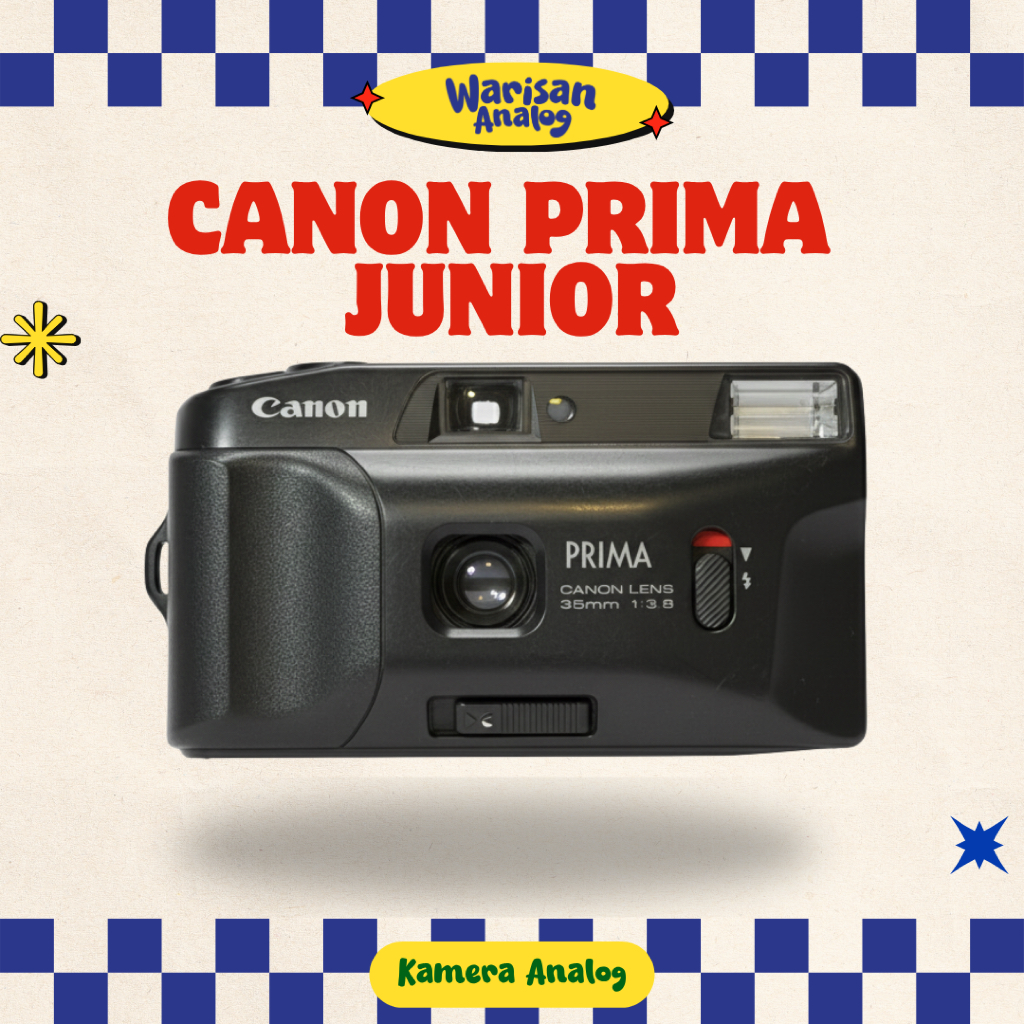 KAMERA ANALOG CANON PRIMA JUNIOR | REUSABLE CAMERA FILM 35MM | HASIL FOTO RETRO | COCOK UNTUK PEMULA