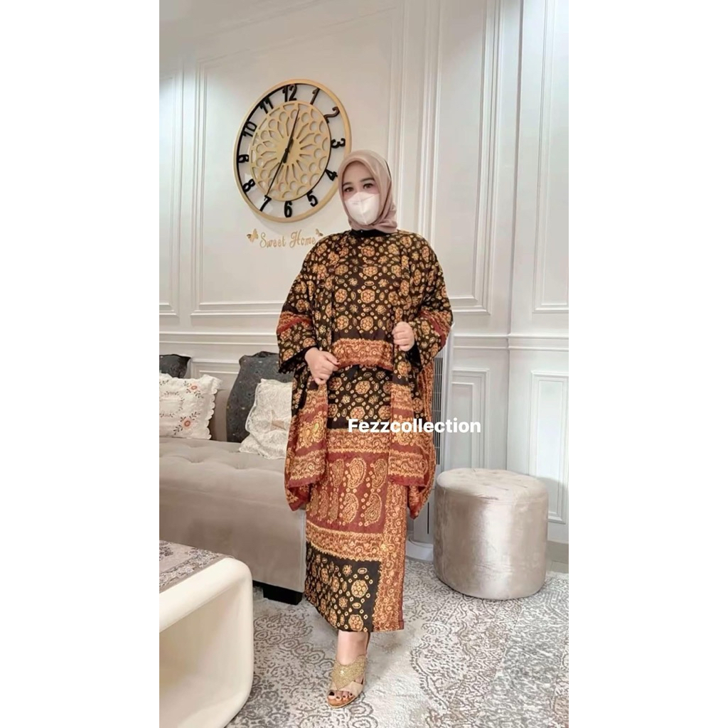 setelan rok jumputan hand made