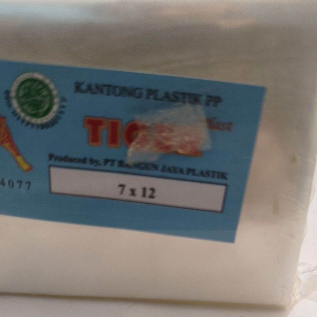 plastik PP tiger 7 x 12