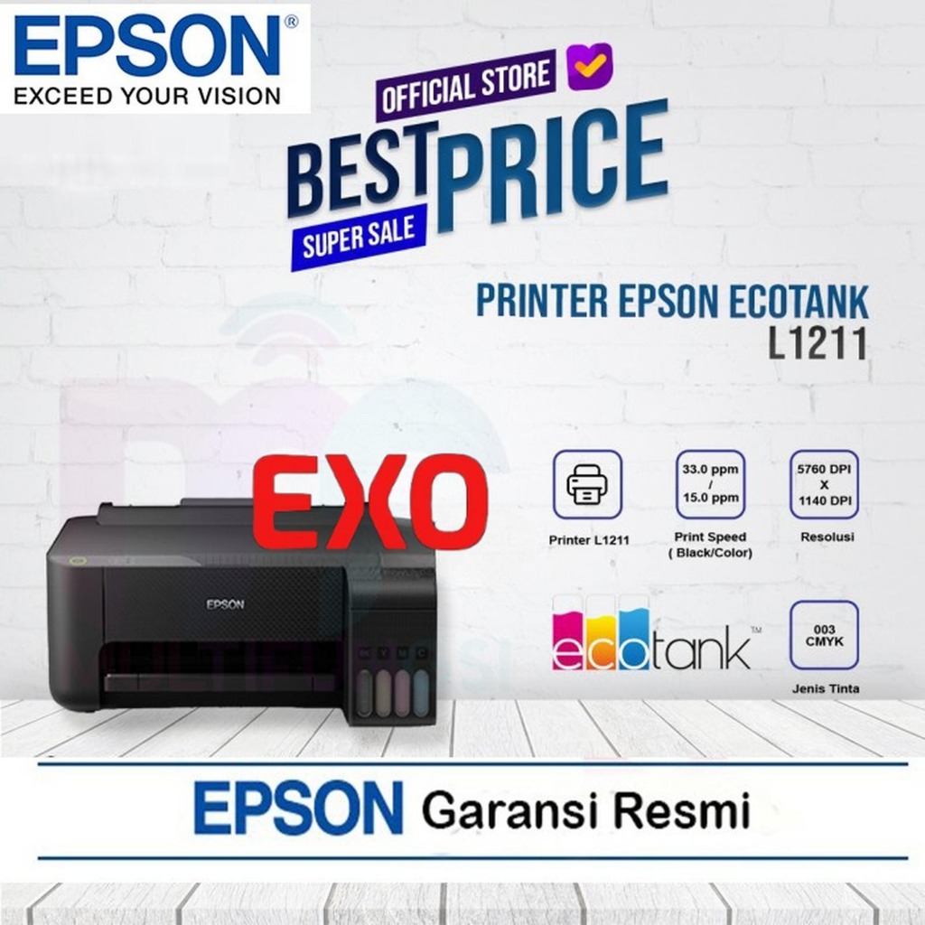PRINTER EPSON L-1211 PENGGANTI L1210 / EPSON L 1211 ORIGINAL GARANSI RESMI