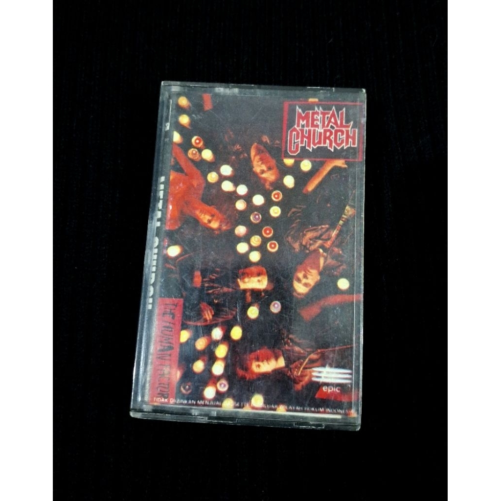 Baca Deskripsi ya | Kaset Pita METAL CHURCH - The Human Factory || Cover No Coretan | Ujung Casing a