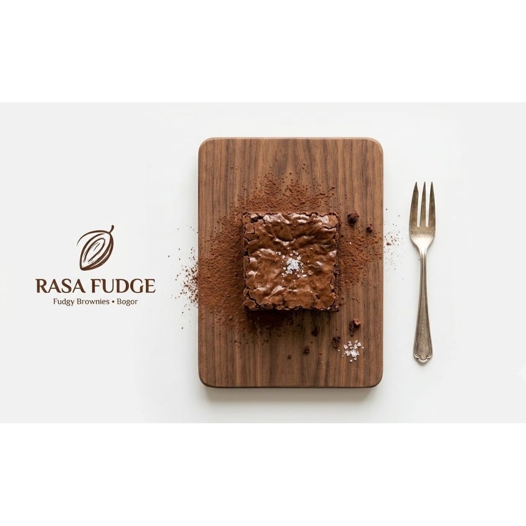 Rasa Fudge — Fudgy Brownies panggang Bogor / sekat melted shiny crust