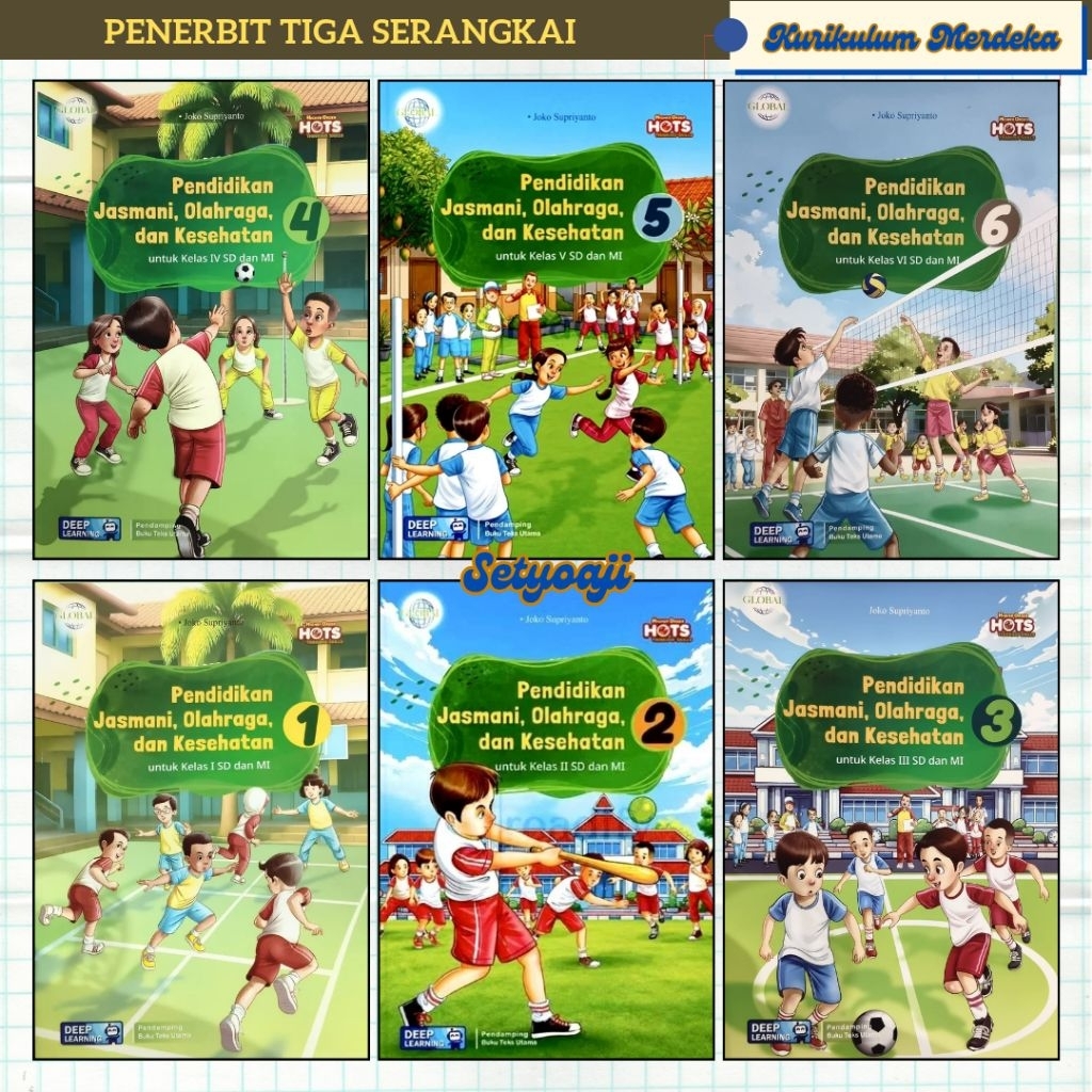 TS Global PJOK SD/MI Kelas 1 - 6 Deep Learning Tiga Serangkai