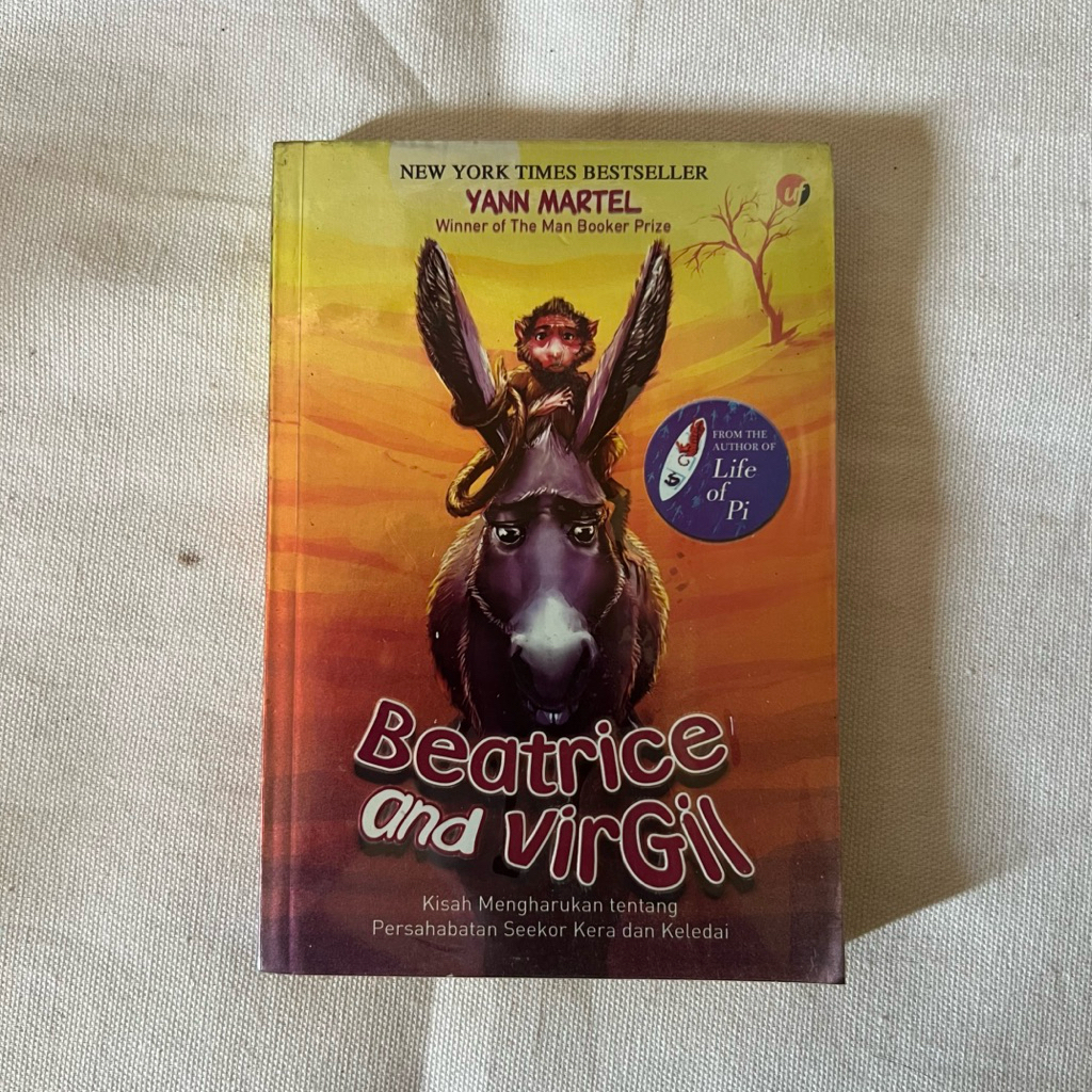 NOVEL BEATRICE AND VIRGIL - YANN MARTEL - LIFE OF PI - MAN BOOKER PRIZE