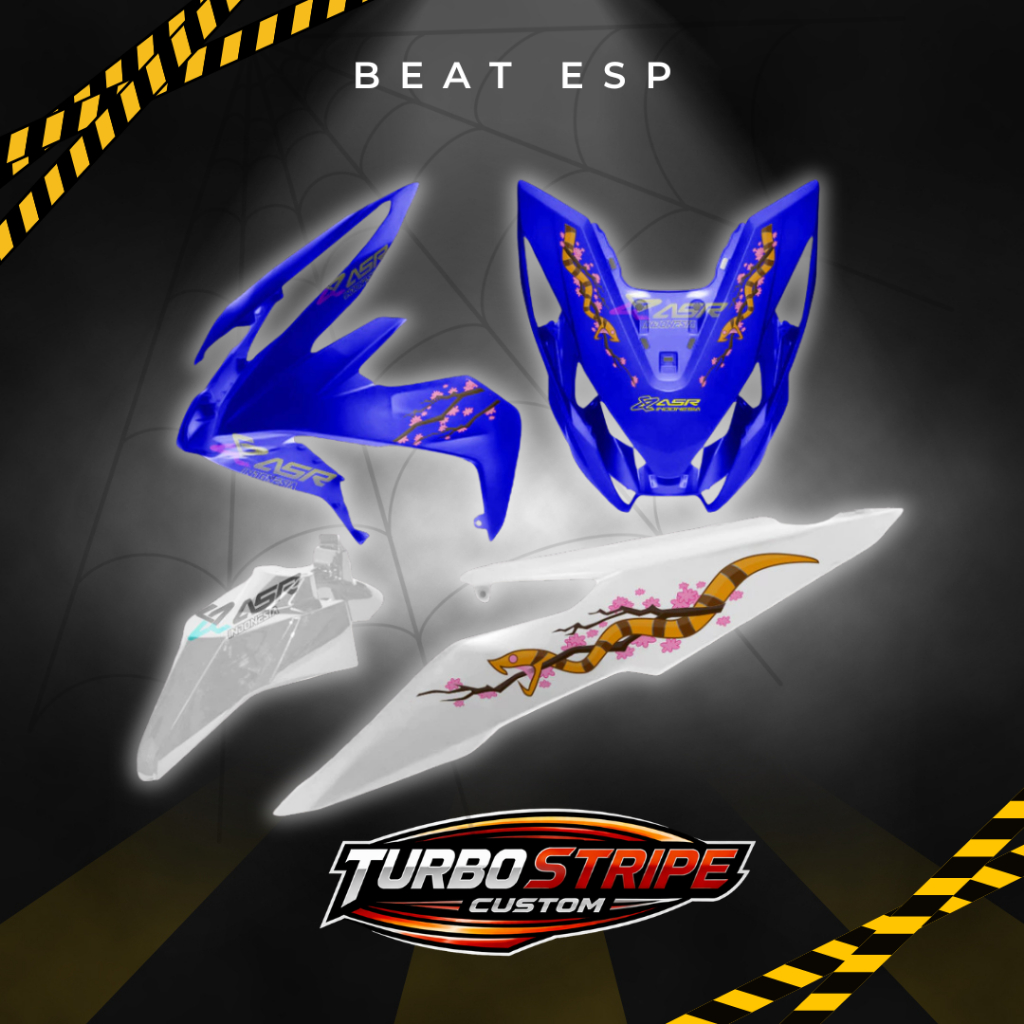 STRIPING TRANSPARAN HONDA BEAT ESP MOTIF ULAR LIVERY MOSTWANTED