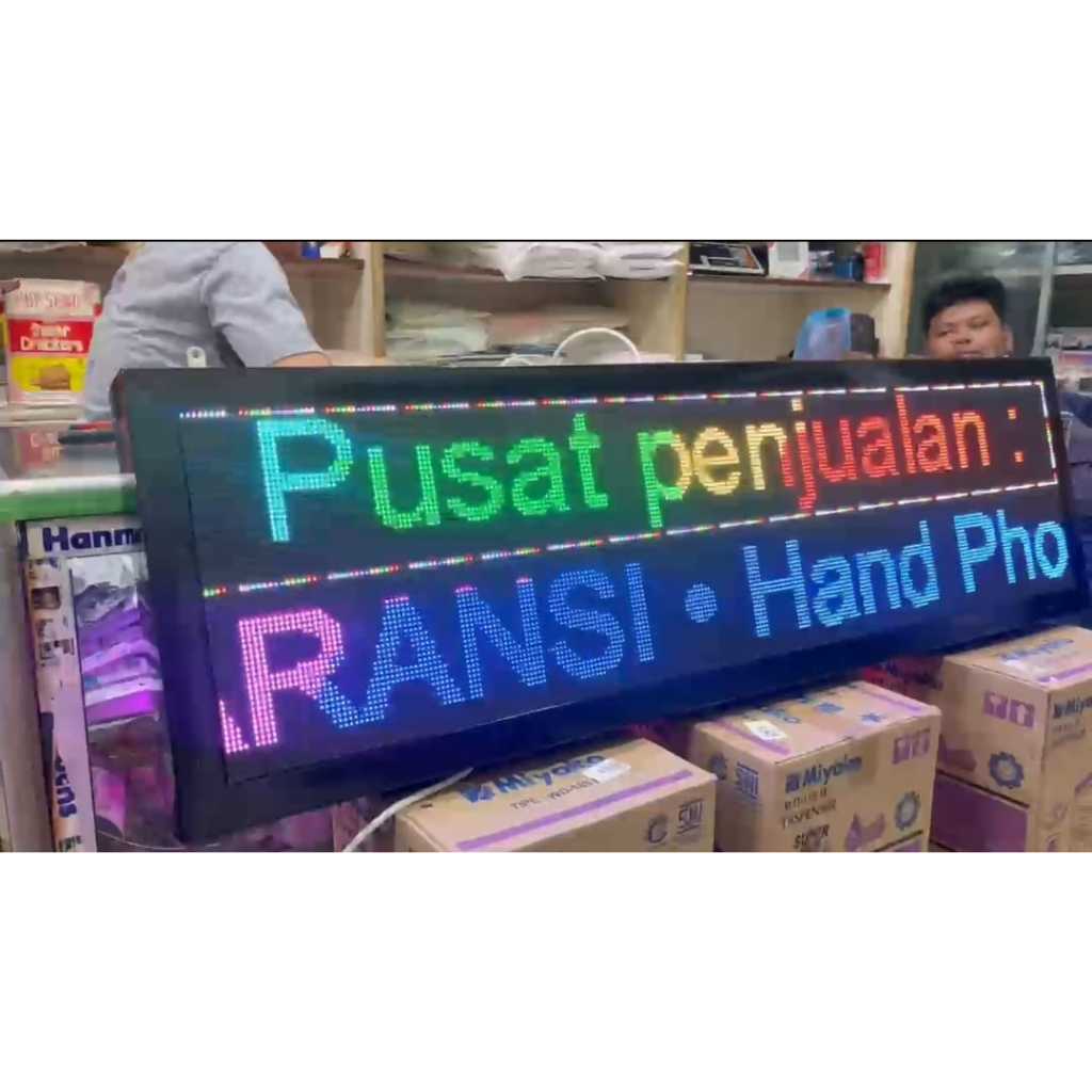 COSTUME RUNNING TEXT SMD (SINGLE COLOR & RGB P10 / P5 RGB)