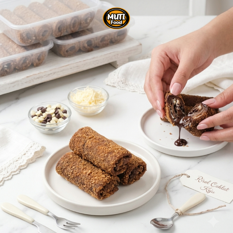 Risol coklat keju isi 5pcs frozen food