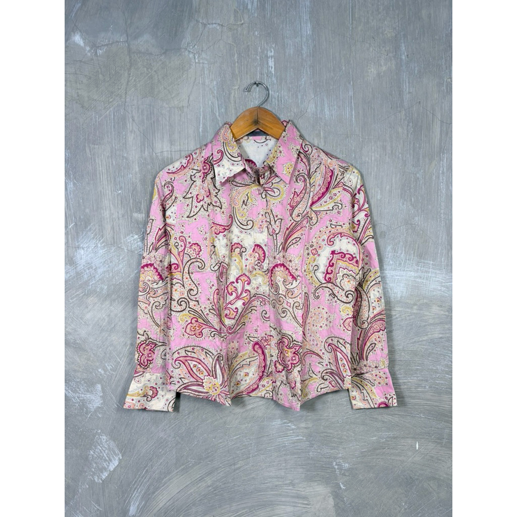 Etro Milano Batik Pattern Button Up Shirt