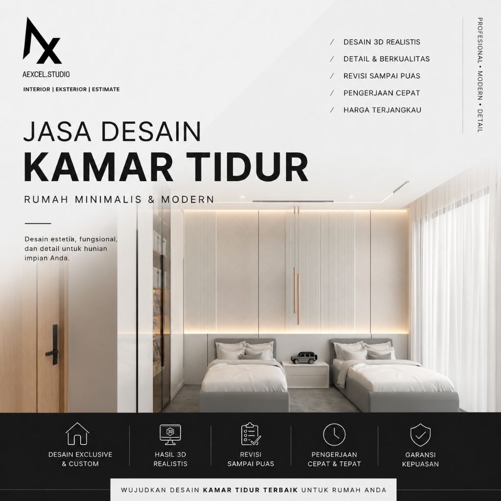 DESAIN INTERIOR KAMAR TIDUR MINIMALIS | MODERN | LUXURY | JAPANDI