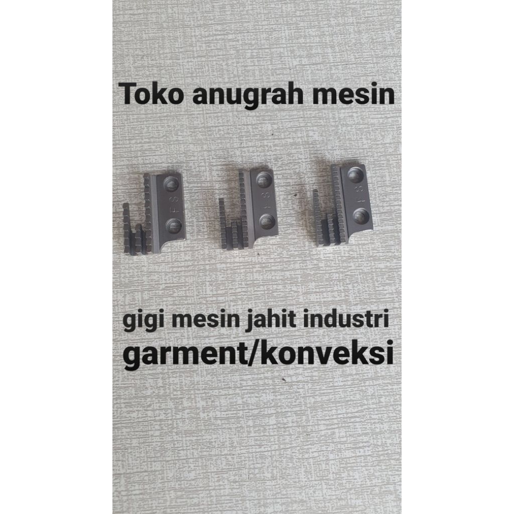 gigi mesin jahit industri garment/konveksi