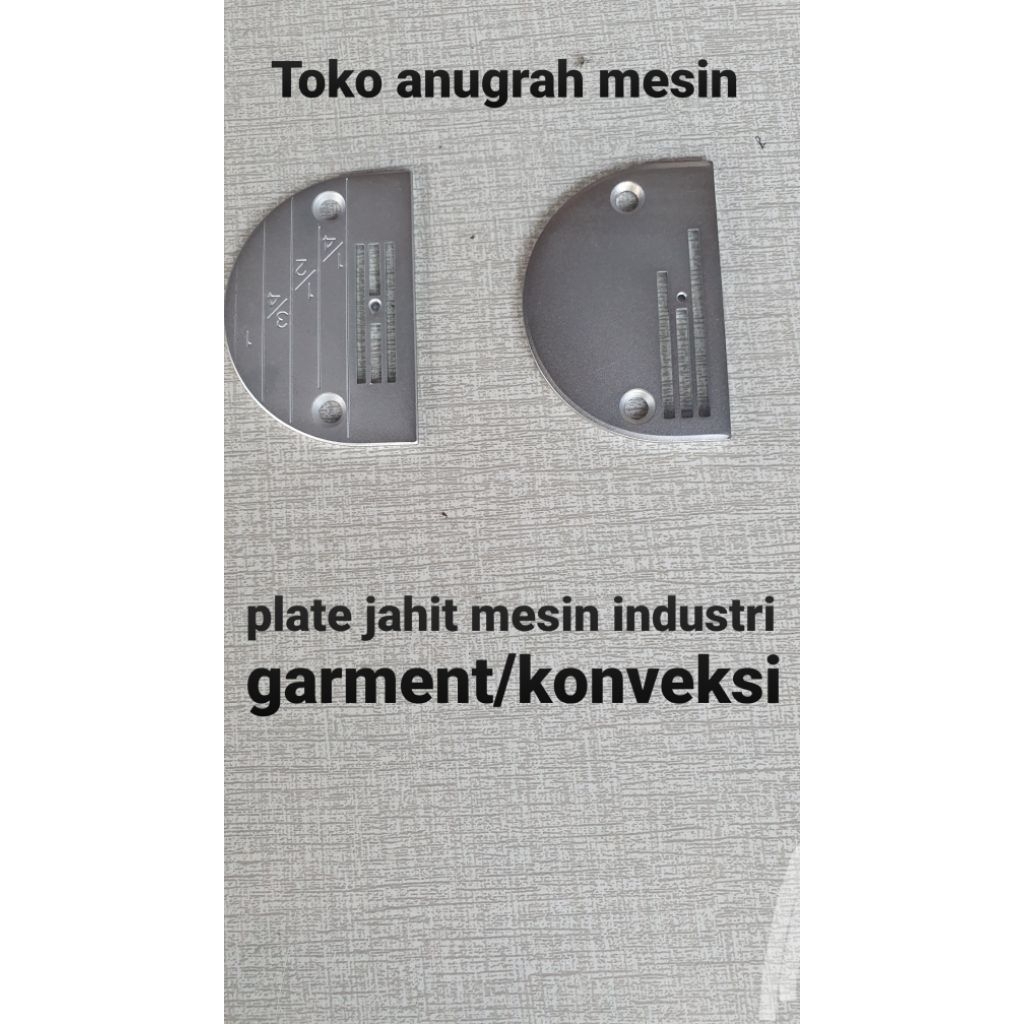 plate/tataban mesin jahit industri garment/konveksi