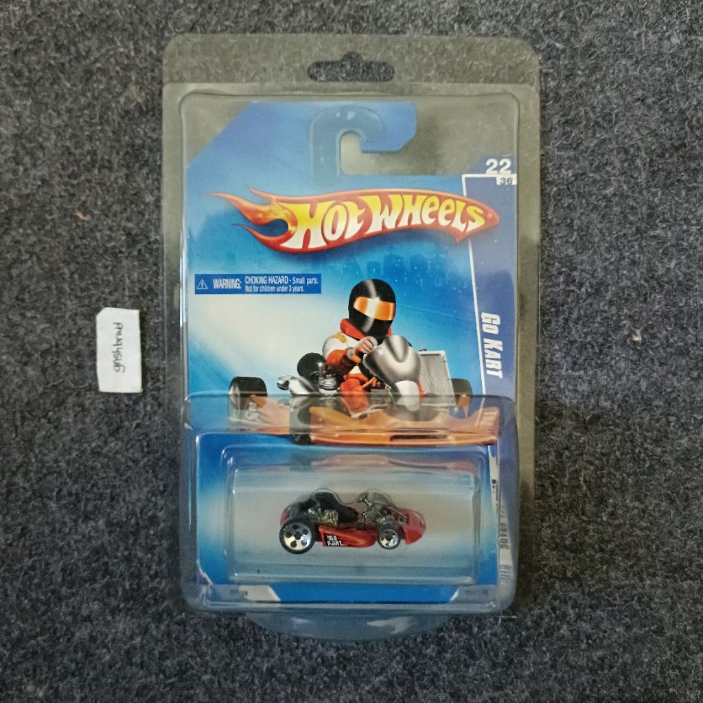 RARE Hotwheels bluecard Go Kart orange FREE PROTECTOR