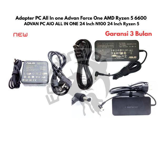 Charger Casan Adapter PC All In one Advan Force One AMD Ryzen 5 6600 ADVAN PC AIO ALL IN ONE 24 Inch