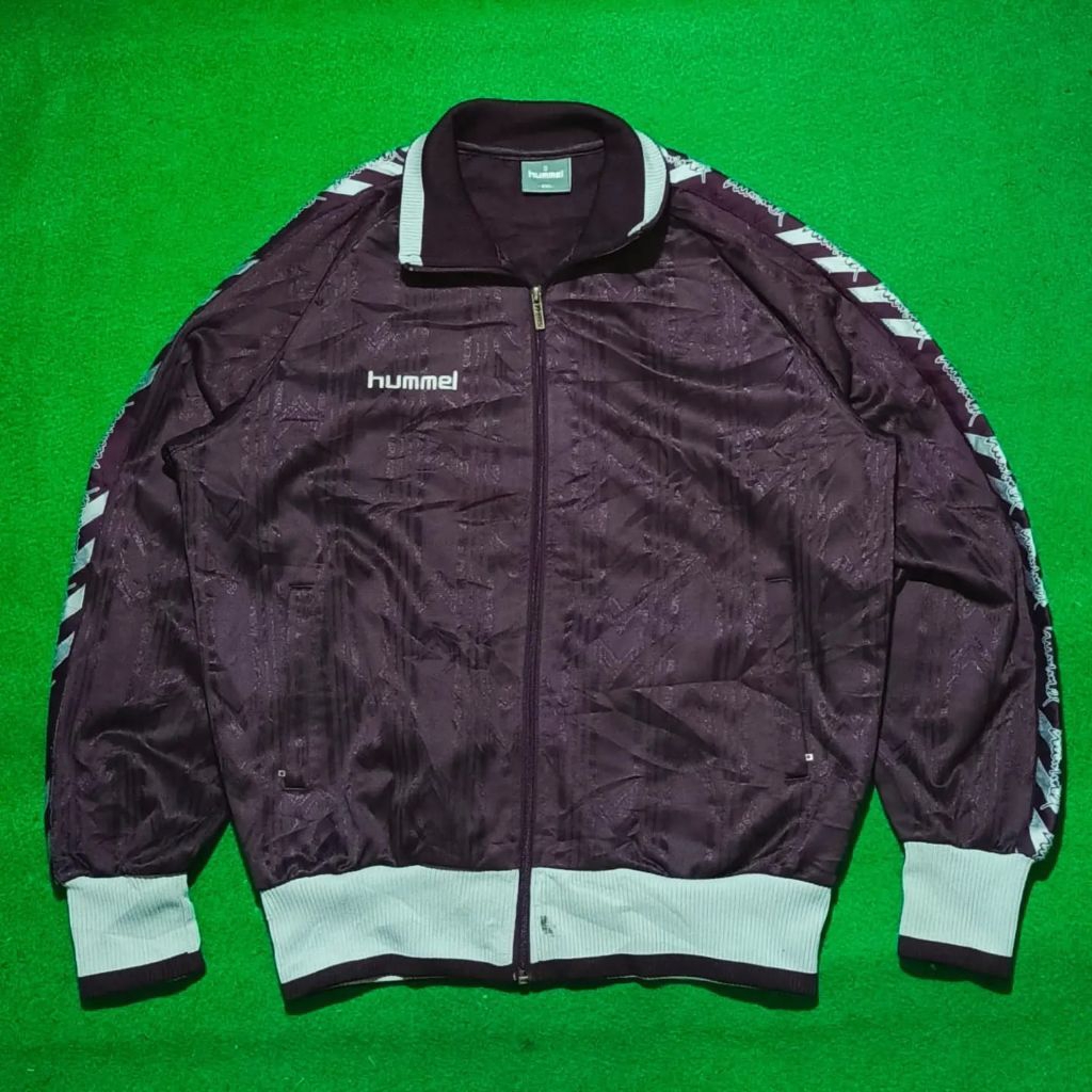 tracktop jacket hummel spell out tapped
