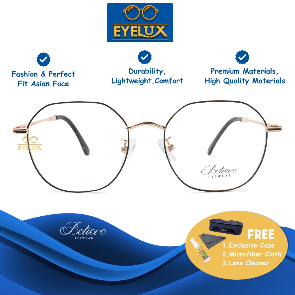 Believe Eyewear /  BV 8690 / 52-17-138 /  Frame Kacamata Believe Eyewear ORIGINAL