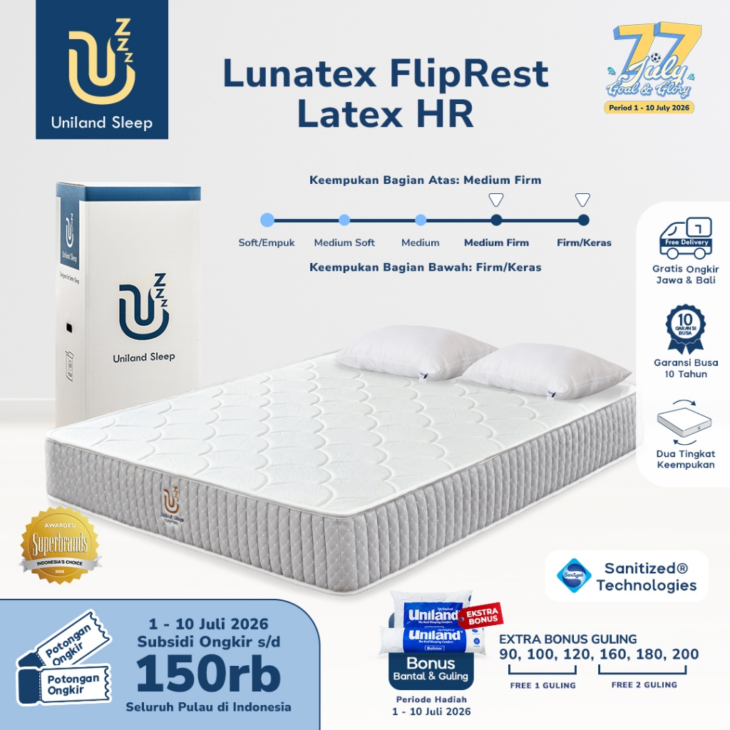 Uniland Sleep 200x200 / Super King Size / Kasur Busa / Pocket Spring