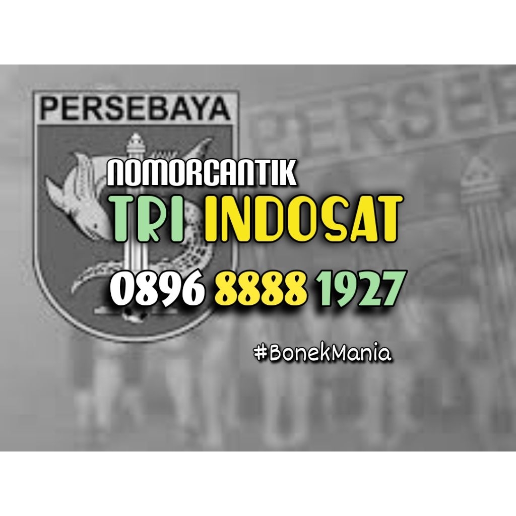 Nomor CANTIK Kartu TRI INDOSAT seri BONEK MANIA 1927