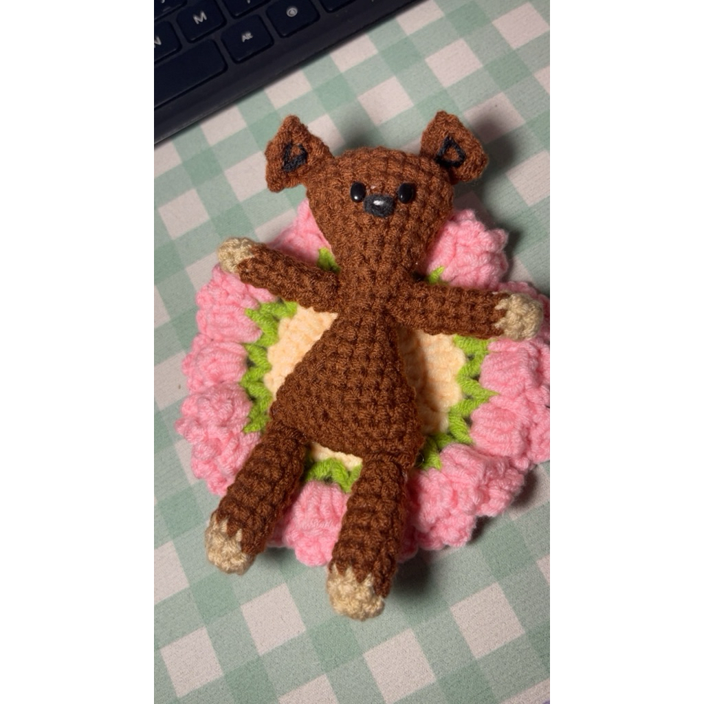 Teddy Bear Mr Bean Crochet || Keychain || Amigurumi || Boneka Rajut