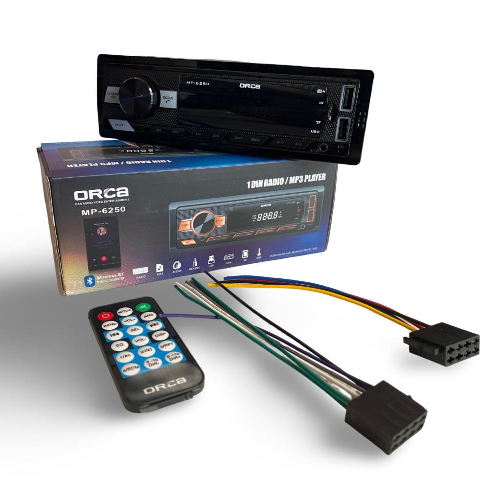 singledin orca Mp 6250 single din orca bluetooth tape mobil mp3