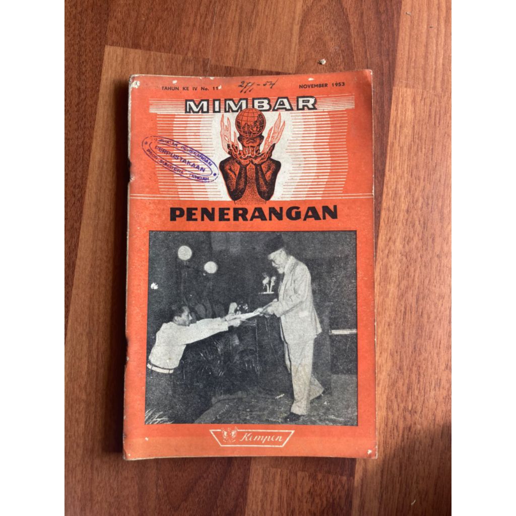 Buku mimbar penerangan tahun ke IV No 11 - NOVEMBER 1953