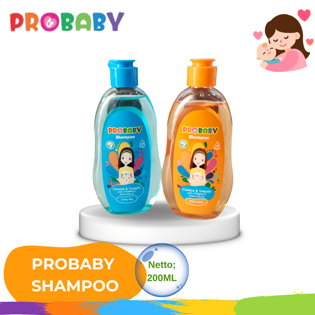 PROBABY SHAMPOO CLEANSE & SMOOTH with Vitamin E Silky Cunddle 200ml / PROBABY SHAMPOO CLEANSE & SMOO