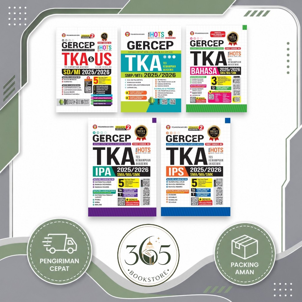 BUKU GERCEP TKA SD/MI 2025/2026 ~ BUKU GERCEP TKA SMP/MTS 2025/2026