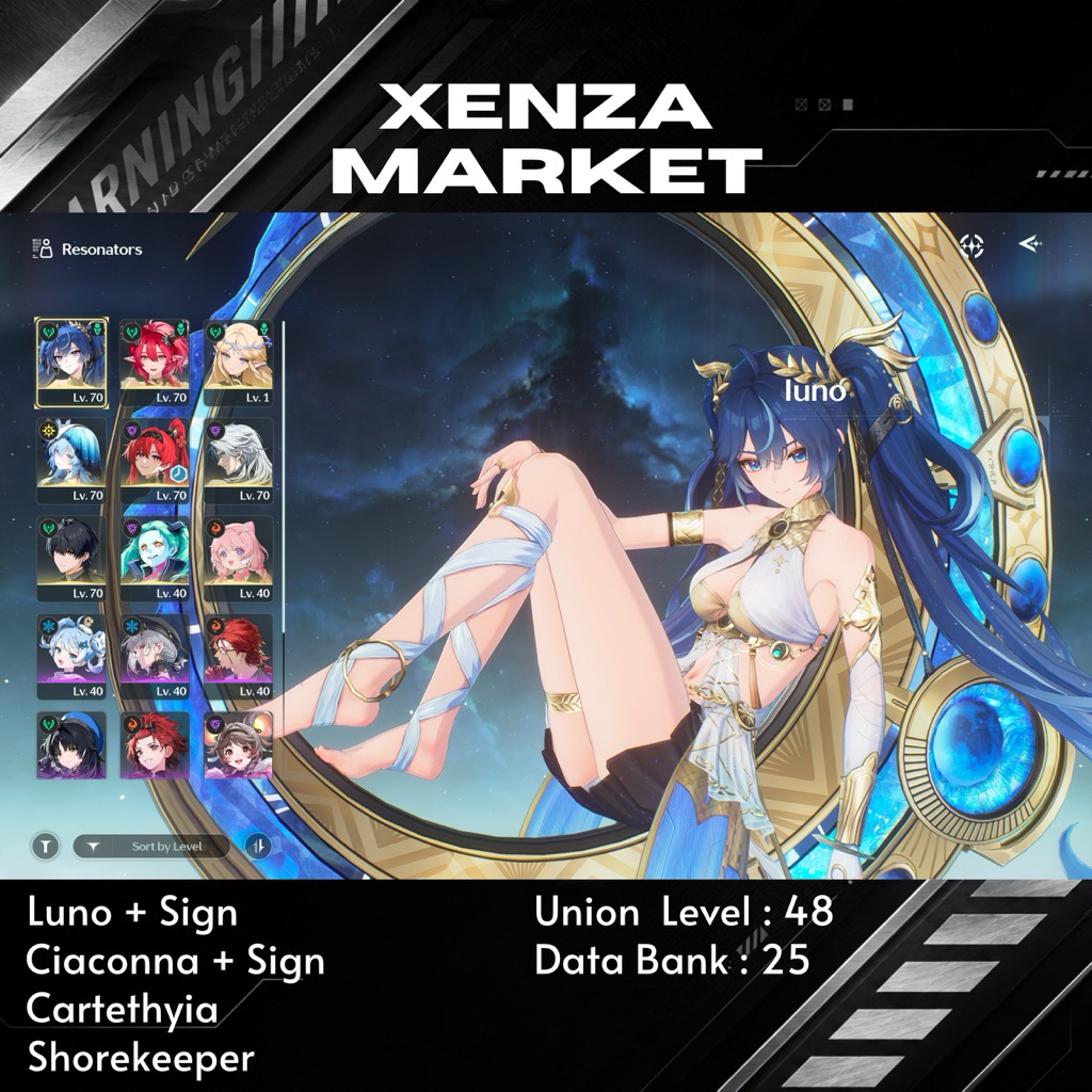 [SEA][STARTER][UL 48] Luno + Signature | Ciaconna + Signature | Cartethyia | Shorekeeper | Calcharo 