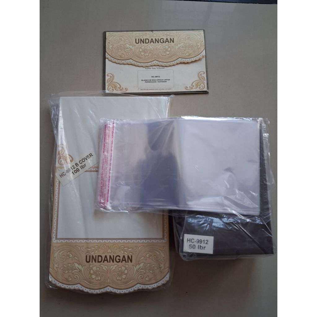 BLANKO ERBA HC 9912 KOSONGAN + PLASTIK OPP ISI 100 LBR