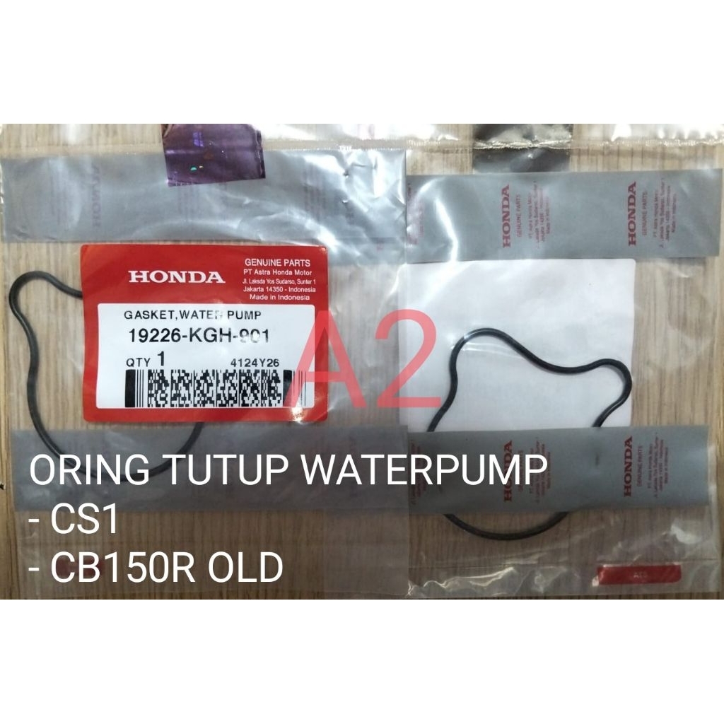 ORING SEAL SIL TUTUP KIPAS WATERPUMP RADIATOR CS1 CB150R OLD / 19226-KGH-901 ORIGINAL AHM
