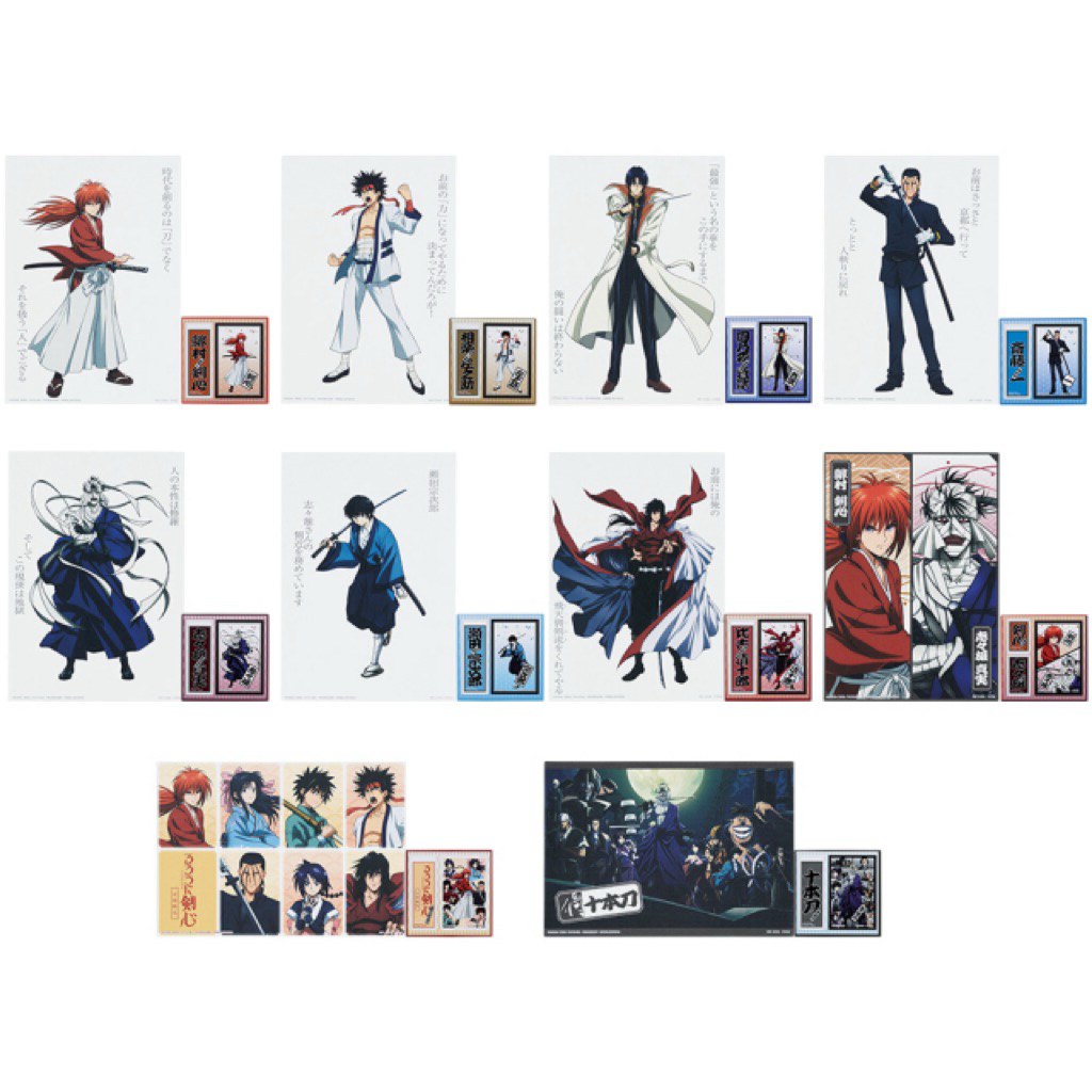 shikishi art samurai x official ichiban kujo prize F pajangan dinding poster kanvas samurai x