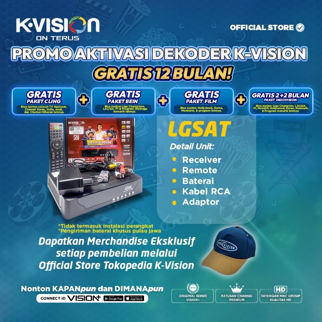 K-Vision STB/DSD/Receiver Type LG-SAT (Decoder Only)