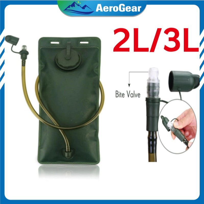 Water Bladder 2L 3L Portable Kantung Air Minum Food Grade Alat Hiking Camping Tas Sepeda Mtb
