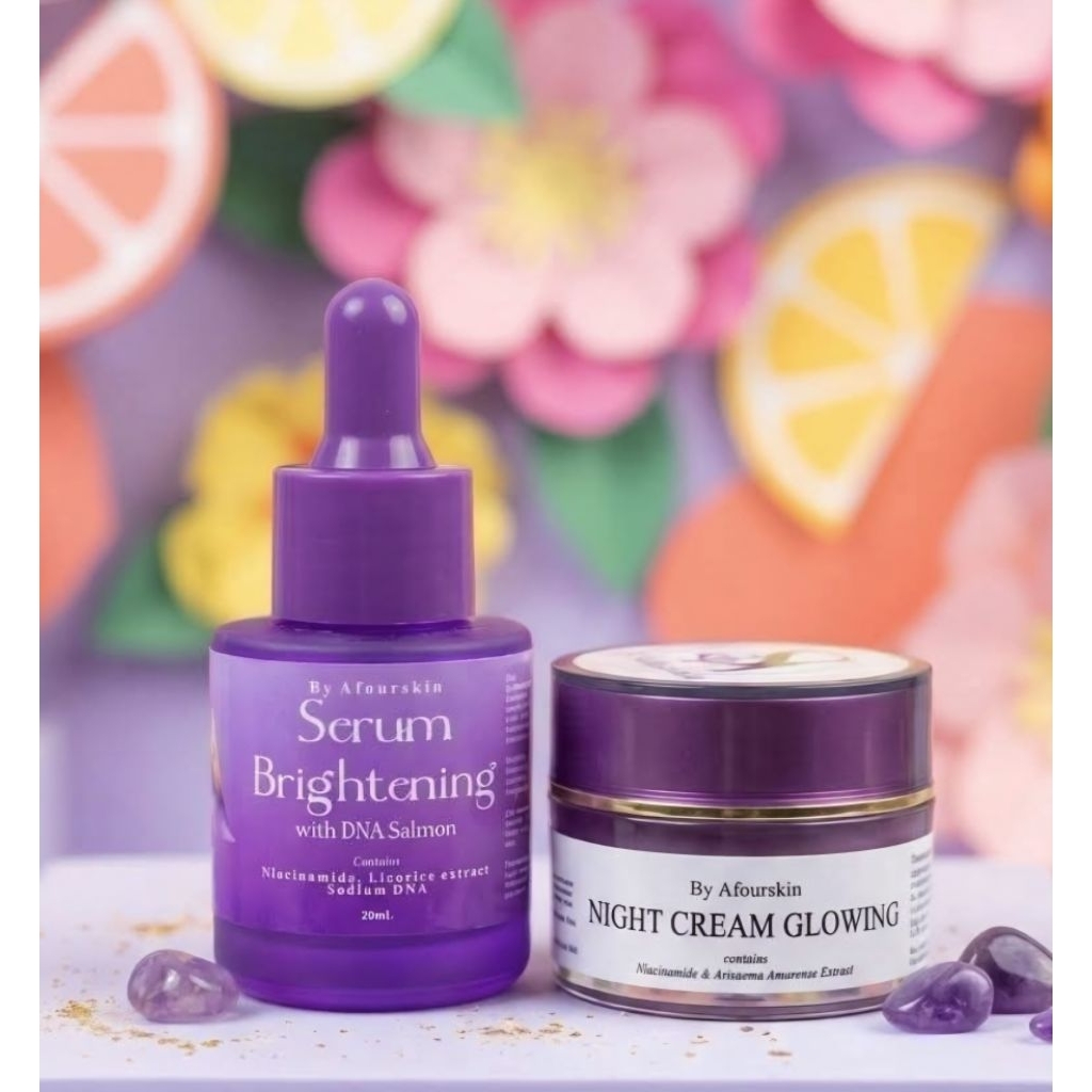 CREAM MALAM DIAMOND AFOURSKIN + SERUM GLASSKIN AFOURSKIN