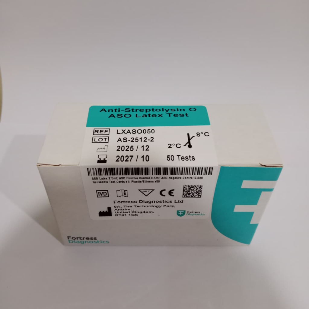 FORTRESS ASO Latex 50 T | ASTO Latex Fortress Diagnostic Reagen ASO Latex ED. 10/2027