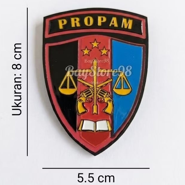 stiker Embos Propam Timbul Waterproof