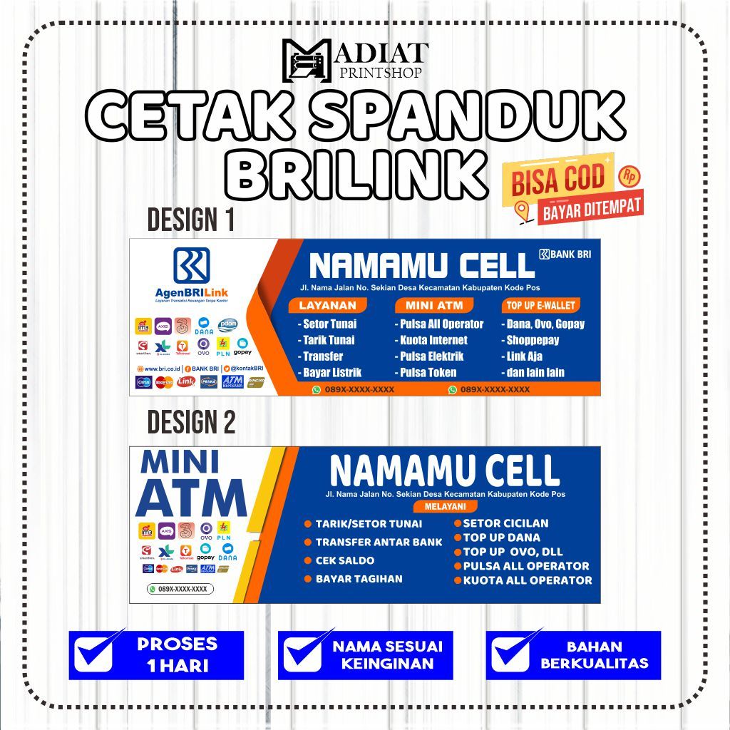 SPANDUK BRILINK/MINI ATM