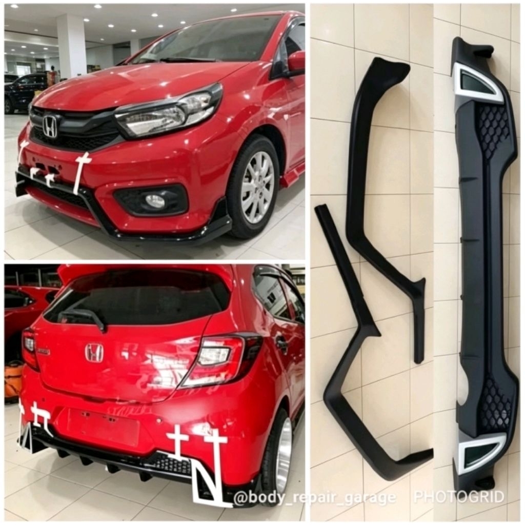 Winglet front lips diffuser honda brio small rs concept