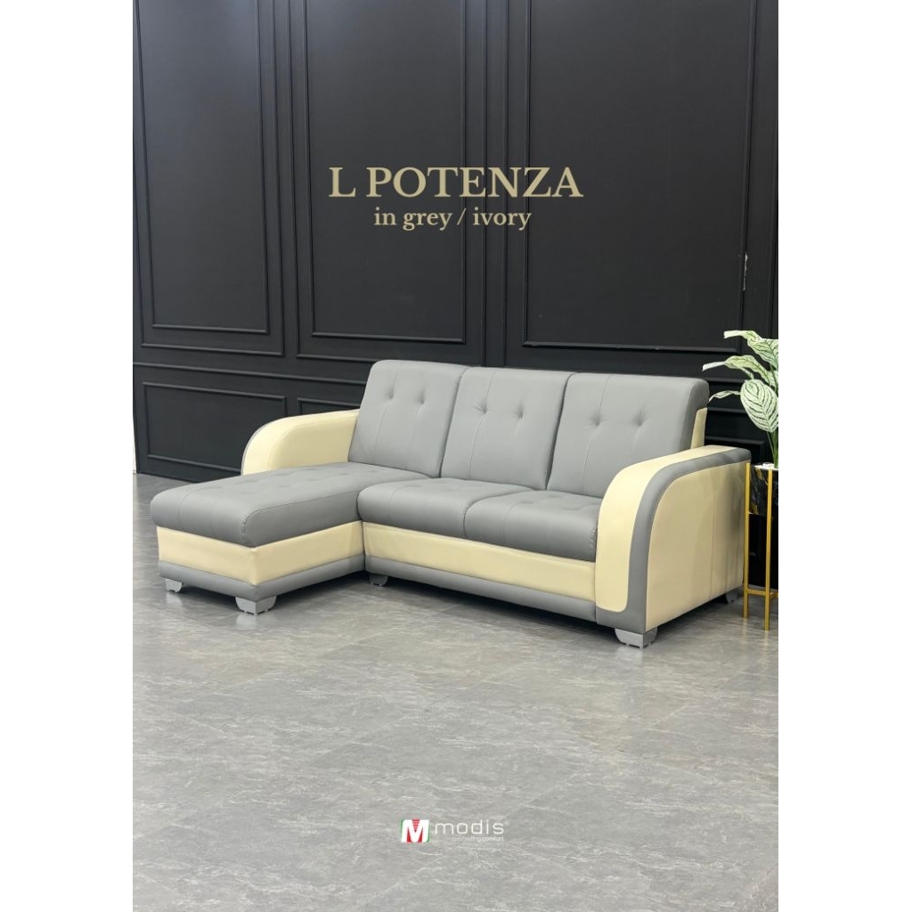 sofa tamu modis L POTENZA - sofa sudut L potenza - sofa L minimalis medan - sofa garansi rangka